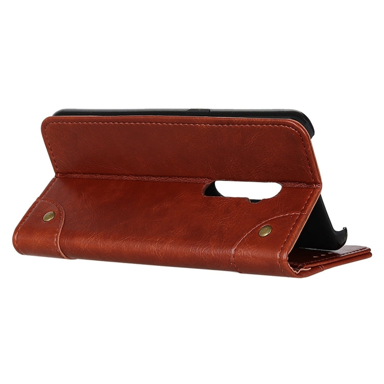 For OPPO Reno2 / Reno 5G Copper Buckle Nappa Texture Horizontal Flip Leather Case with Holder & Card Slots & Wallet