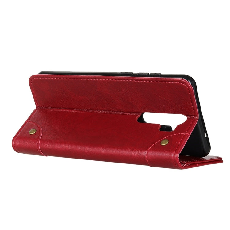 For Xiaomi Redmi Note 8 Pro Copper Buckle Nappa Texture Horizontal Flip Leather Case with Holder & Card Slots & Wallet