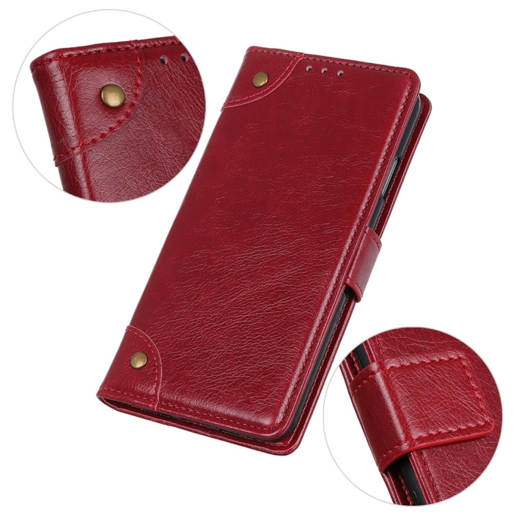 For Xiaomi Redmi Note 8 Copper Buckle Nappa Texture Horizontal Flip Leather Case with Holder & Card Slots & Wallet