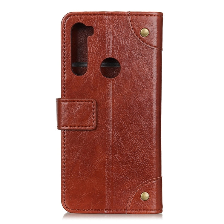 For Xiaomi Redmi Note 8 Copper Buckle Nappa Texture Horizontal Flip Leather Case with Holder & Card Slots & Wallet