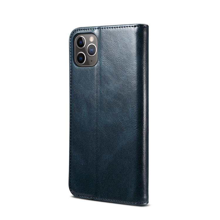 For iPhone 11 Pro Simple Wax Crazy Horse Texture Horizontal Flip Leather Case with Card Slots & Wallet