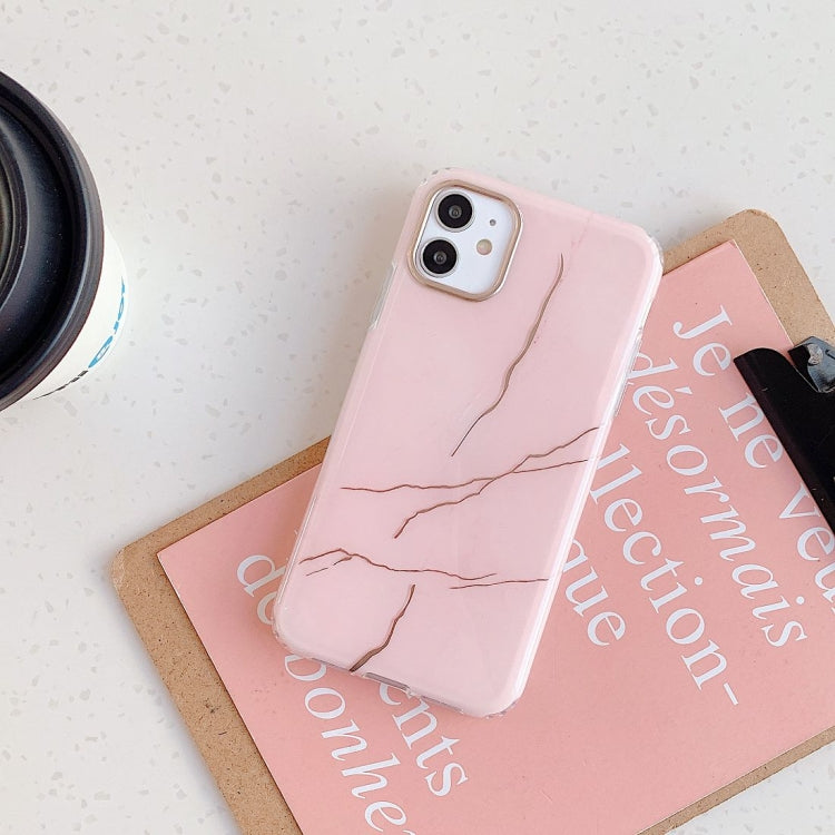 For iPhone 12 / 12 Pro Marble Pattern Dual-side Laminating TPU Protective Case