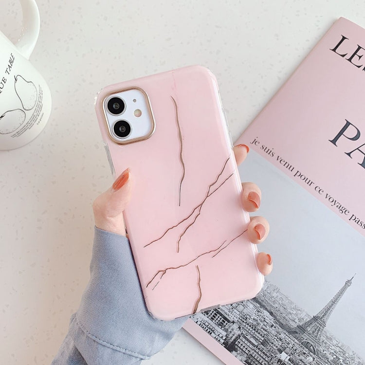 For iPhone 12 Pro Max Marble Pattern Dual-side Laminating TPU Protective Case