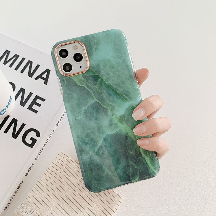 For iPhone 12 / 12 Pro Marble Pattern Dual-side Laminating TPU Protective Case