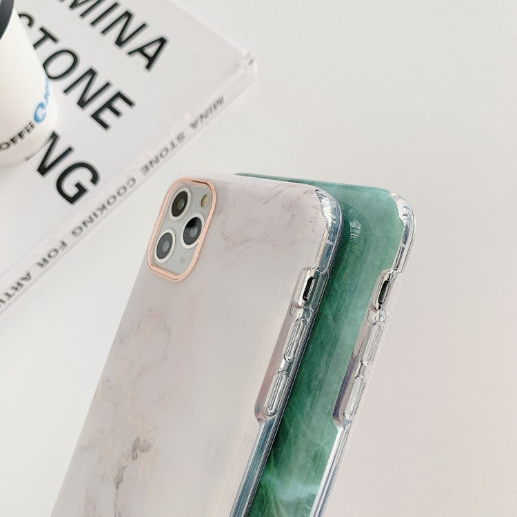 For iPhone 12 / 12 Pro Marble Pattern Dual-side Laminating TPU Protective Case