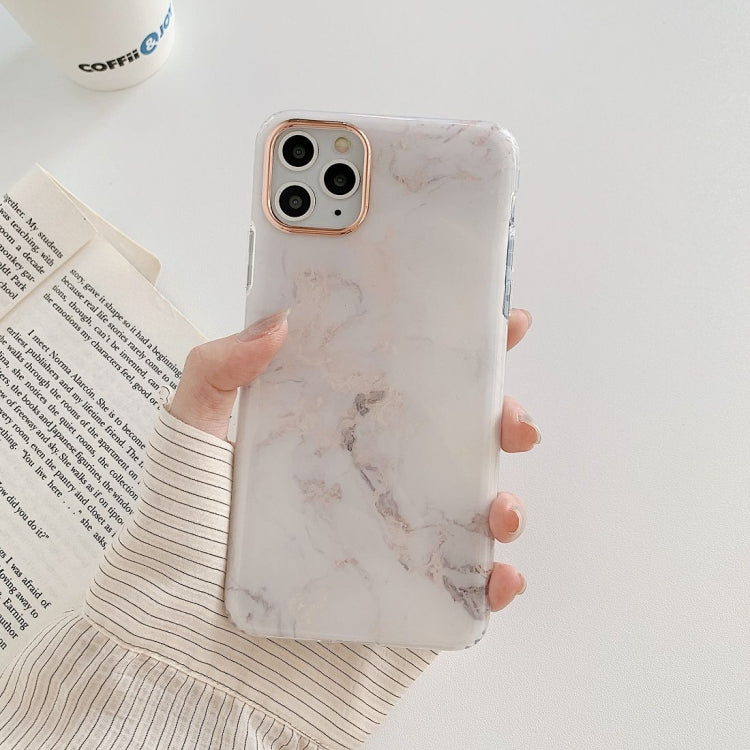 For iPhone 12 Pro Max Marble Pattern Dual-side Laminating TPU Protective Case