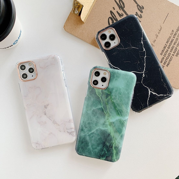 For iPhone 12 Pro Max Marble Pattern Dual-side Laminating TPU Protective Case