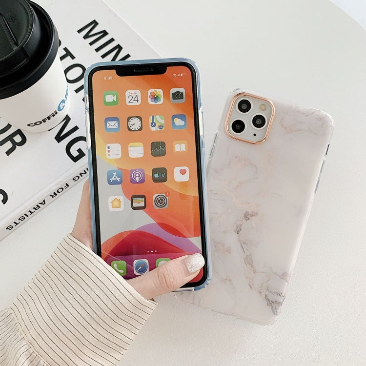 For iPhone 12 Pro Max Marble Pattern Dual-side Laminating TPU Protective Case