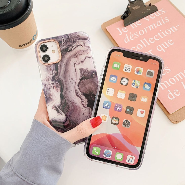 For iPhone 11 Marble Pattern Dual-side Laminating TPU Protective Case