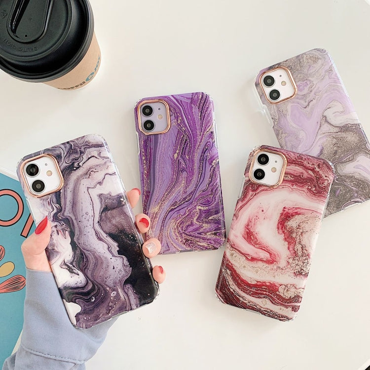 For iPhone 11 Pro Marble Pattern Dual-side Laminating TPU Protective Case