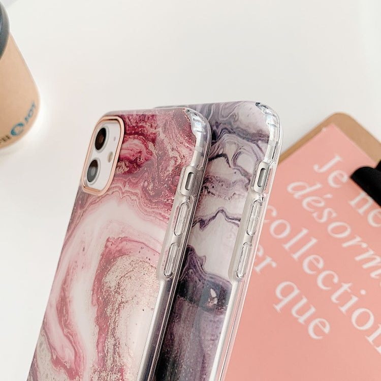 For iPhone 11 Pro Marble Pattern Dual-side Laminating TPU Protective Case