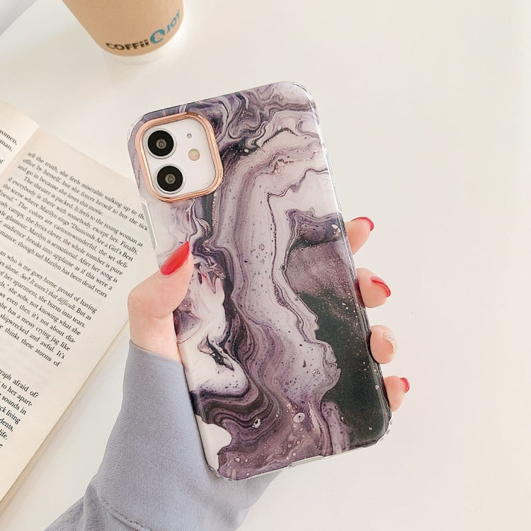 For iPhone 11 Pro Max Marble Pattern Dual-side Laminating TPU Protective Case