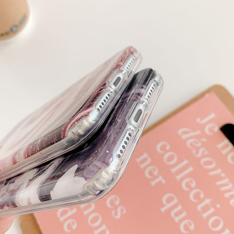 For iPhone 12 mini Marble Pattern Dual-side Laminating TPU Protective Case