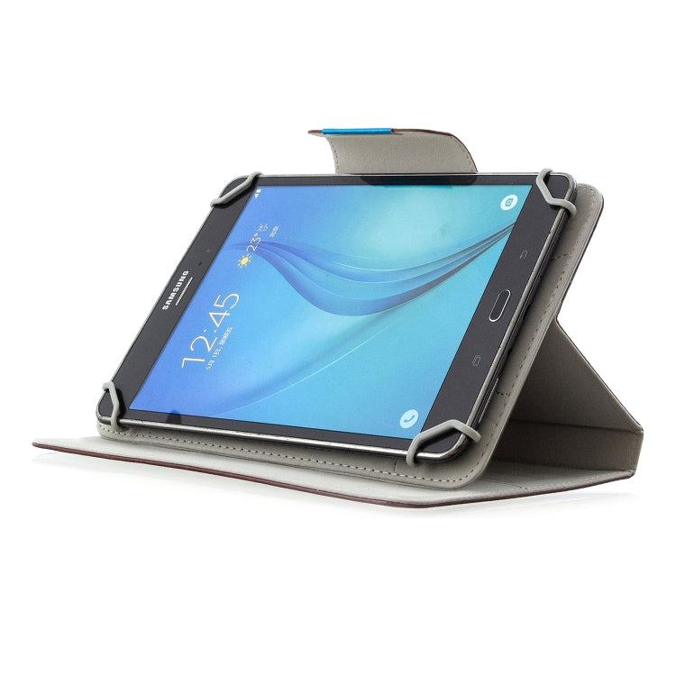 For 7 inch Universal Solid Color Horizontal Flip Leather Case with Card Slots & Holder & Wallet