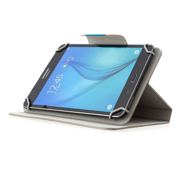 For 8 inch Universal Solid Color Horizontal Flip Leather Case with Card Slots & Holder & Wallet