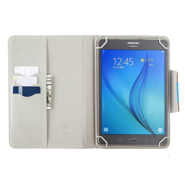 For 10 inch Universal Solid Color Horizontal Flip Leather Case with Card Slots & Holder & Wallet