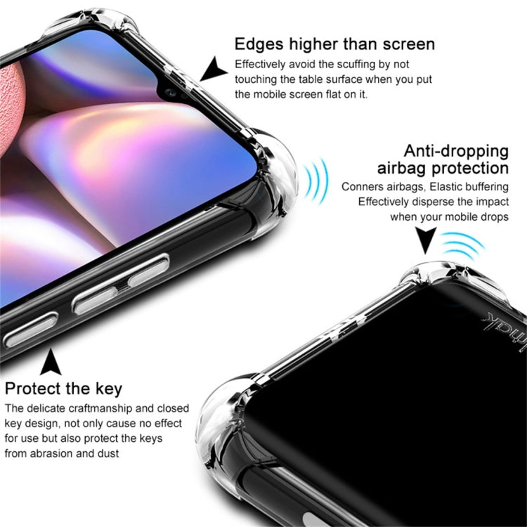 For Galaxy A20s IMAK All-inclusive Shockproof Airbag TPU Case
