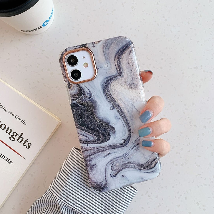 For iPhone 11 Marble Pattern Dual-side Laminating TPU Protective Case
