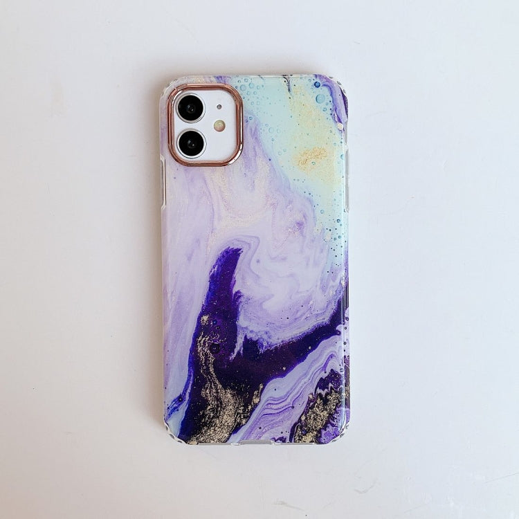 For iPhone 11 Pro Max Marble Pattern Dual-side Laminating TPU Protective Case