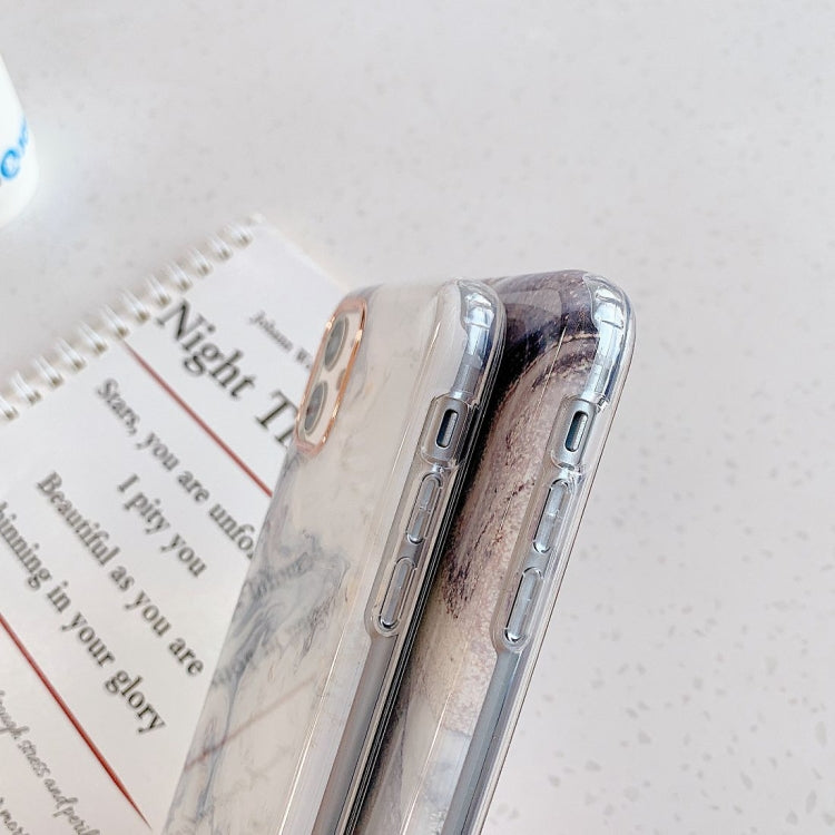 For iPhone 11 Pro Max Marble Pattern Dual-side Laminating TPU Protective Case