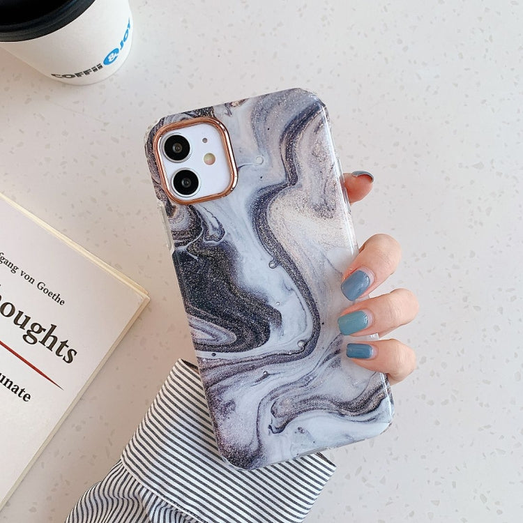 For iPhone 12 mini Marble Pattern Dual-side Laminating TPU Protective Case