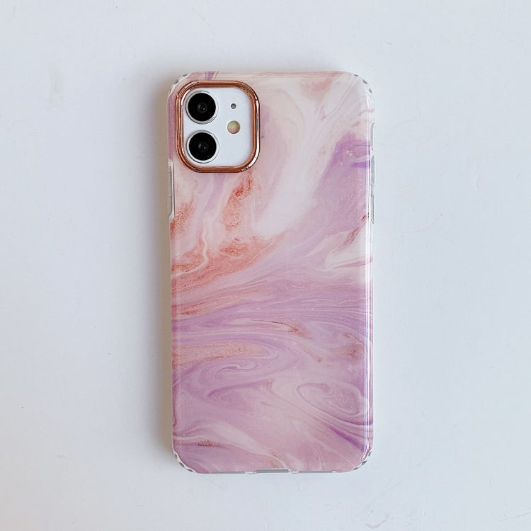 For iPhone 12 Pro Max Marble Pattern Dual-side Laminating TPU Protective Case