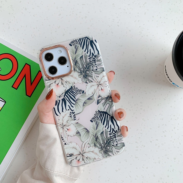 For iPhone 11 Pro Max Golden Circle Pattern Dual-side Laminating TPU Case