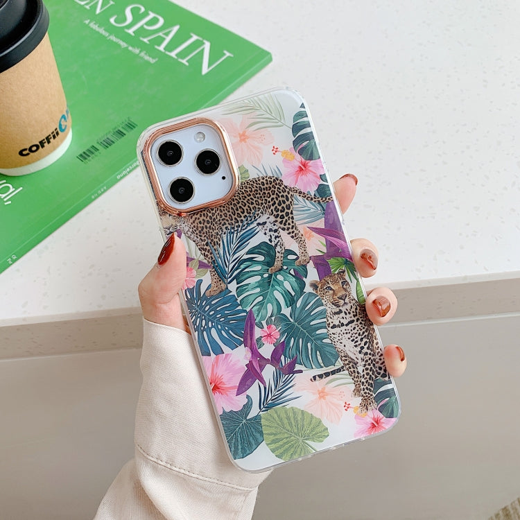 For iPhone 12 Pro Max Golden Circle Pattern Dual-side Laminating TPU Case