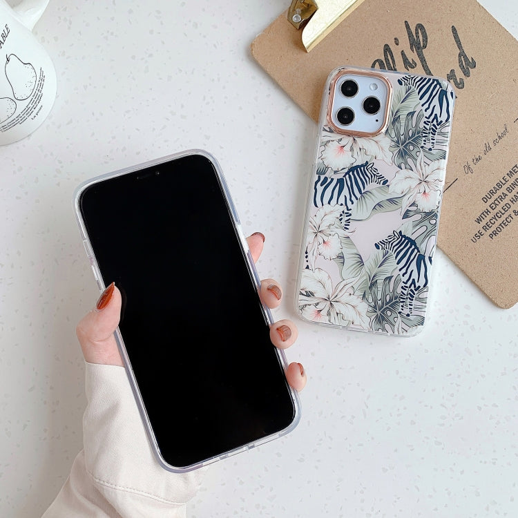 For iPhone 12 Pro Max Golden Circle Pattern Dual-side Laminating TPU Case