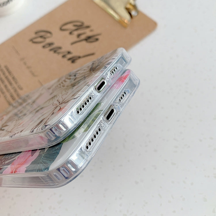 For iPhone 12 Pro Max Golden Circle Pattern Dual-side Laminating TPU Case