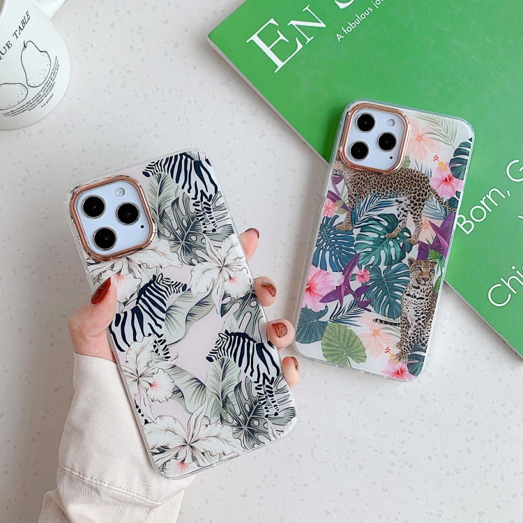 For iPhone 12 Pro Max Golden Circle Pattern Dual-side Laminating TPU Case