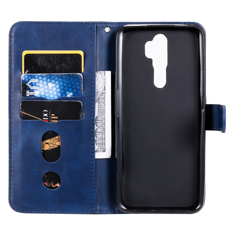 For OPPO A9 (2020) / A5 (2020) Fashion Calf Texture Zipper Horizontal Flip Leather Case with Holder & Card Slots & Wallet