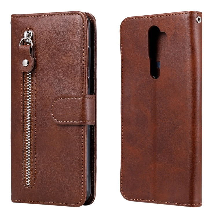 For OPPO A9 (2020) / A5 (2020) Fashion Calf Texture Zipper Horizontal Flip Leather Case with Holder & Card Slots & Wallet