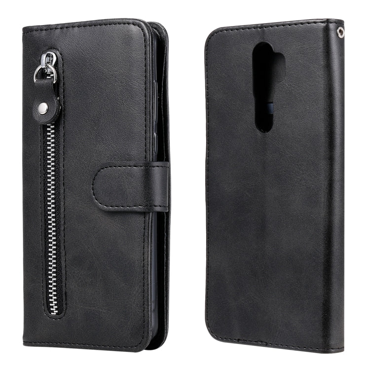 For OPPO A9 (2020) / A5 (2020) Fashion Calf Texture Zipper Horizontal Flip Leather Case with Holder & Card Slots & Wallet