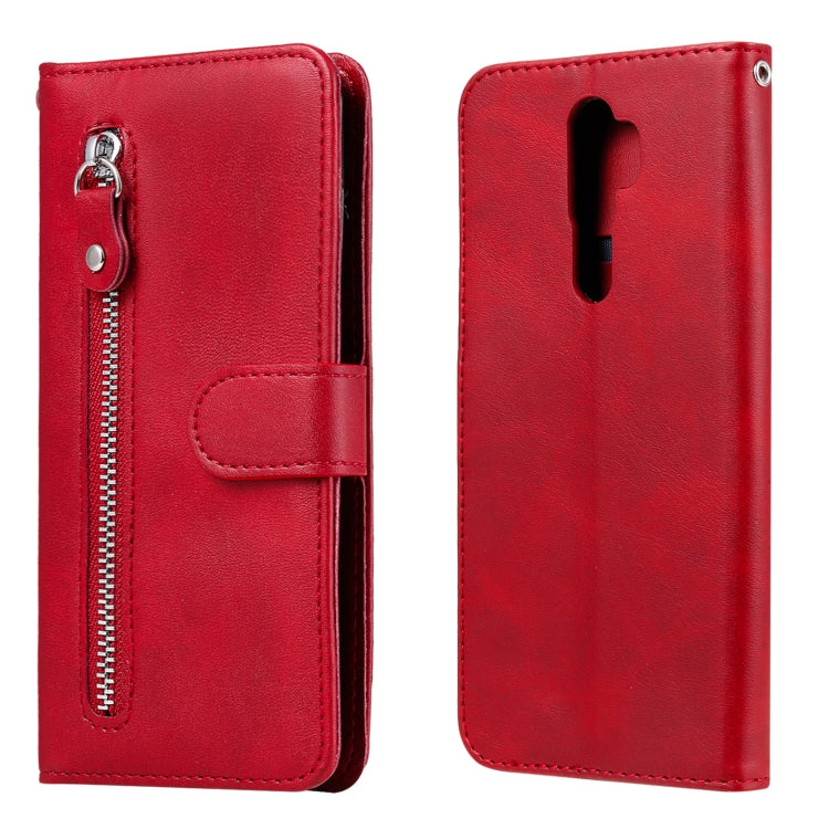 For OPPO A9 (2020) / A5 (2020) Fashion Calf Texture Zipper Horizontal Flip Leather Case with Holder & Card Slots & Wallet