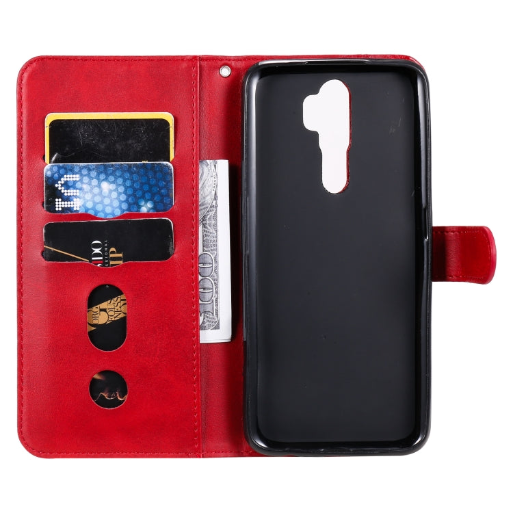 For OPPO A9 (2020) / A5 (2020) Fashion Calf Texture Zipper Horizontal Flip Leather Case with Holder & Card Slots & Wallet
