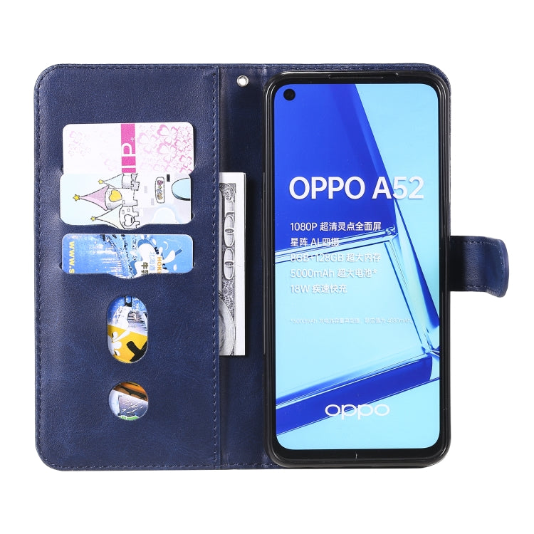 For OPPO A52 / A72 / A92 Fashion Calf Texture Zipper Horizontal Flip Leather Case with Holder & Card Slots & Wallet
