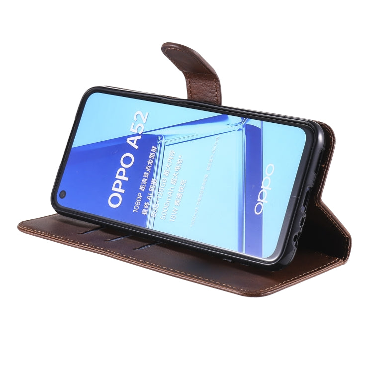 For OPPO A52 / A72 / A92 Fashion Calf Texture Zipper Horizontal Flip Leather Case with Holder & Card Slots & Wallet