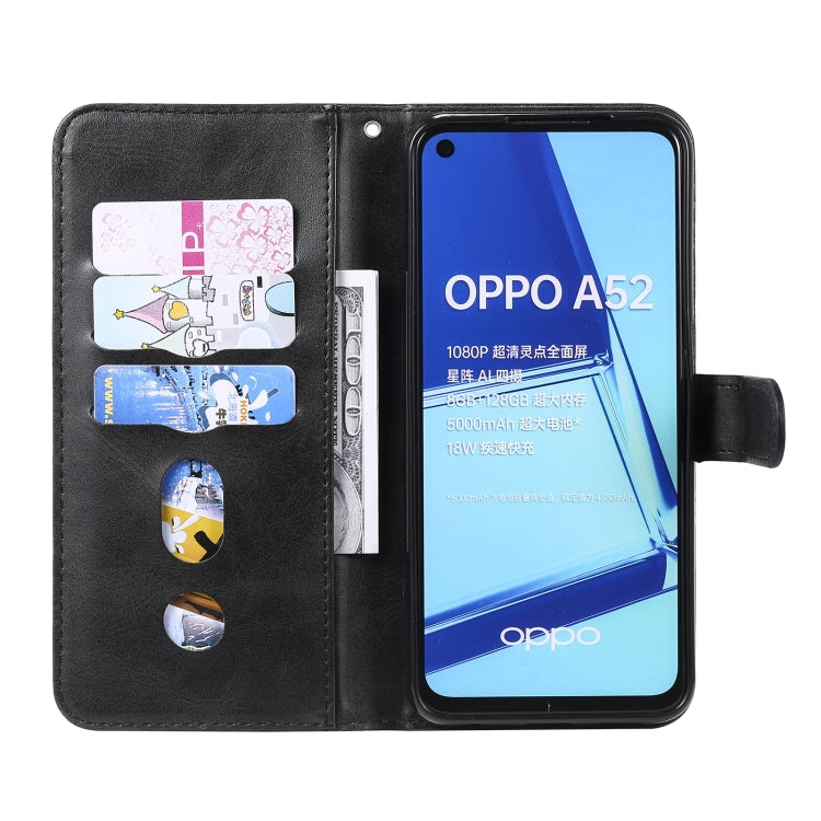 For OPPO A52 / A72 / A92 Fashion Calf Texture Zipper Horizontal Flip Leather Case with Holder & Card Slots & Wallet