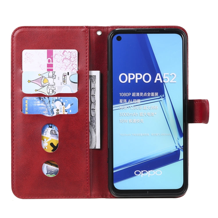 For OPPO A52 / A72 / A92 Fashion Calf Texture Zipper Horizontal Flip Leather Case with Holder & Card Slots & Wallet