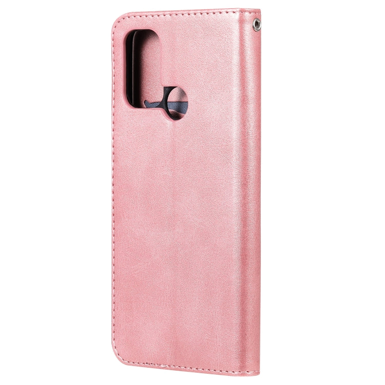 For OPPO A53 / A53S / A32 / A33 Fashion Calf Texture Zipper Horizontal Flip Leather Case with Holder & Card Slots & Wallet