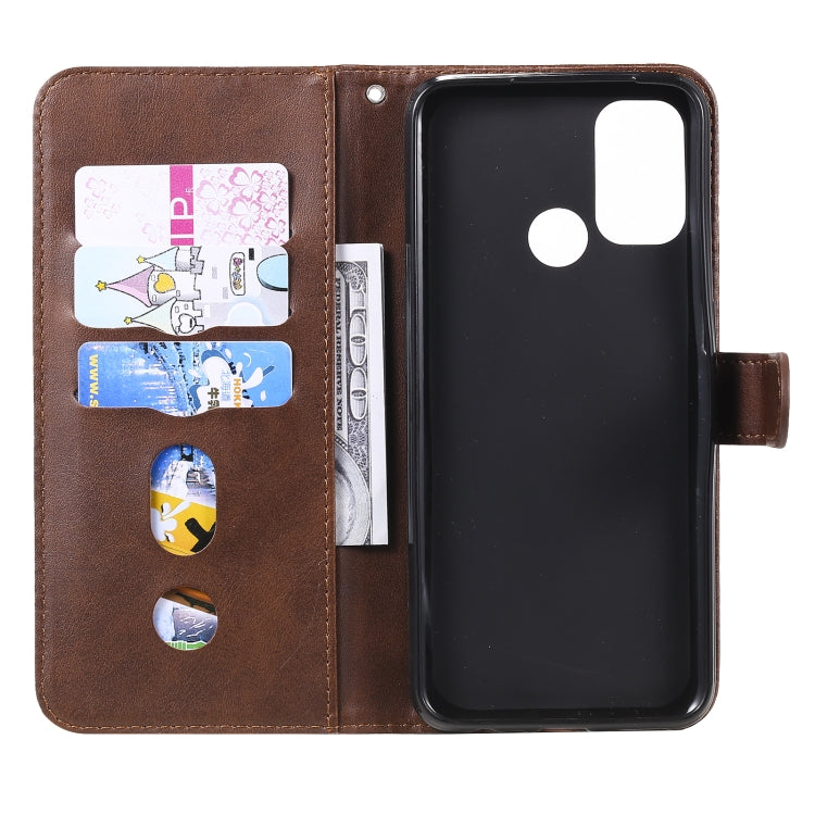 For OPPO A53 / A53S / A32 / A33 Fashion Calf Texture Zipper Horizontal Flip Leather Case with Holder & Card Slots & Wallet