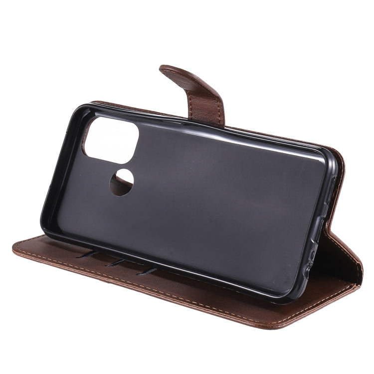 For OPPO A53 / A53S / A32 / A33 Fashion Calf Texture Zipper Horizontal Flip Leather Case with Holder & Card Slots & Wallet