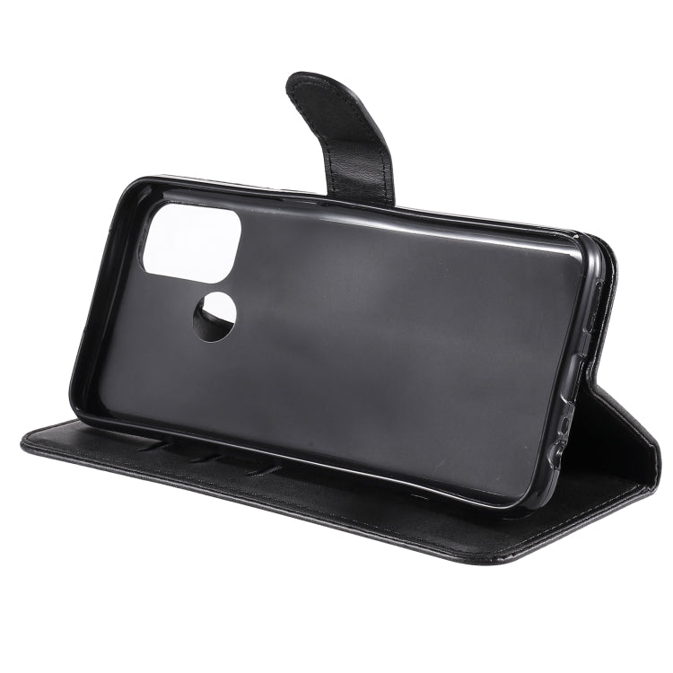 For OPPO A53 / A53S / A32 / A33 Fashion Calf Texture Zipper Horizontal Flip Leather Case with Holder & Card Slots & Wallet
