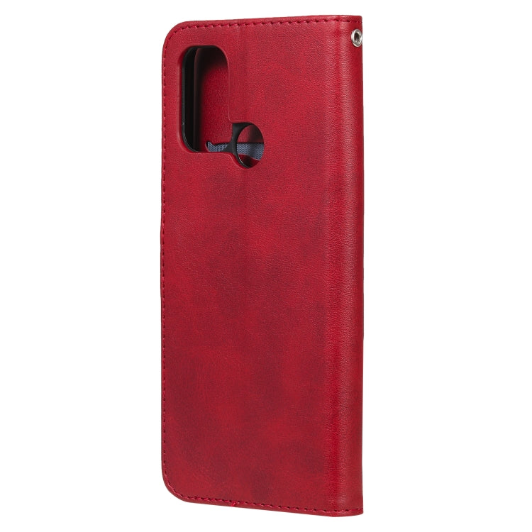 For OPPO A53 / A53S / A32 / A33 Fashion Calf Texture Zipper Horizontal Flip Leather Case with Holder & Card Slots & Wallet