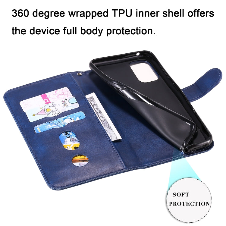 For OPPO Realme 7 Pro Fashion Calf Texture Zipper Horizontal Flip Leather Case with Holder & Card Slots & Wallet
