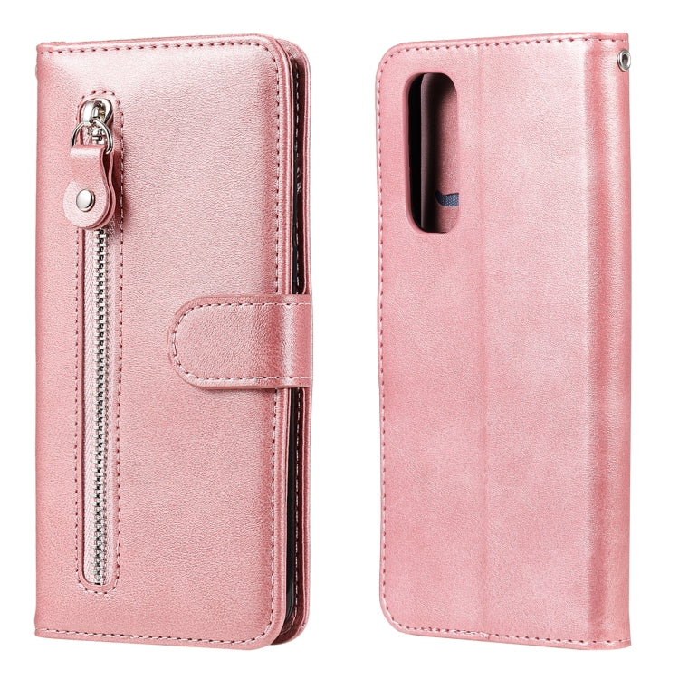 For OPPO Realme 7 Fashion Calf Texture Zipper Horizontal Flip Leather Case with Holder & Card Slots & Wallet