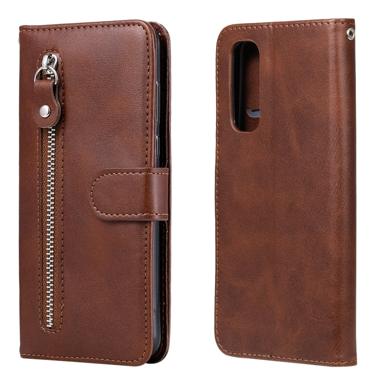 For OPPO Realme 7 Fashion Calf Texture Zipper Horizontal Flip Leather Case with Holder & Card Slots & Wallet