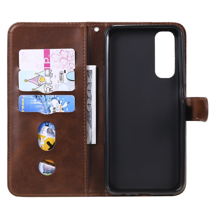 For OPPO Realme 7 Fashion Calf Texture Zipper Horizontal Flip Leather Case with Holder & Card Slots & Wallet