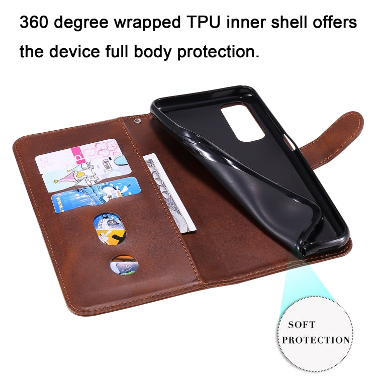 For OPPO Realme 7 Fashion Calf Texture Zipper Horizontal Flip Leather Case with Holder & Card Slots & Wallet